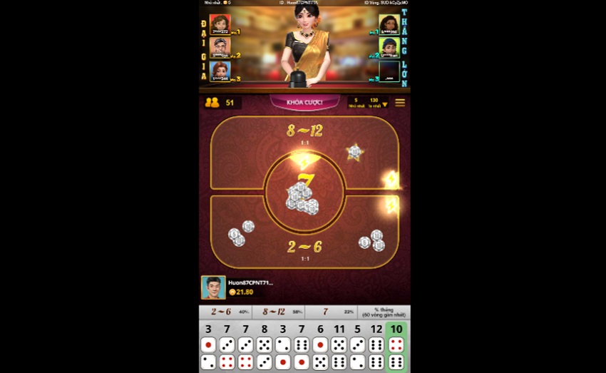 Nhan thuong game 7 Up 7 Down