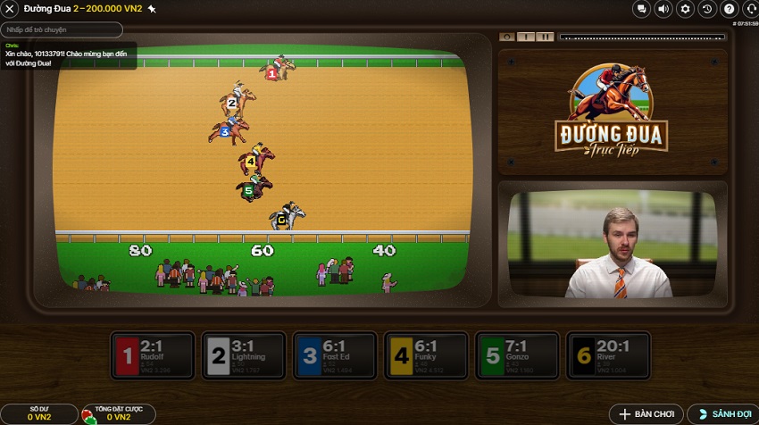Cach choi game ca cuoc duong dua Vn88