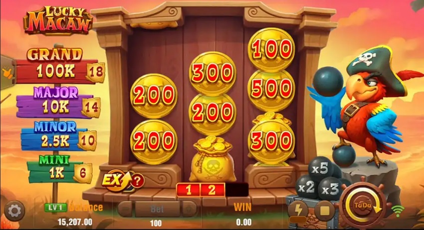 Tinh nang game Lucky Macaw Sbobet